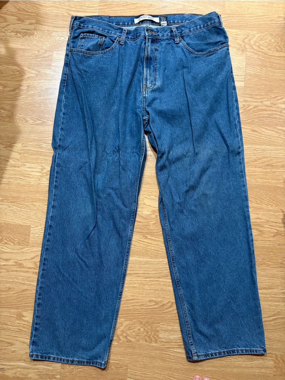 Vintage Urban Pipeline Jeans Mens 40x30 Blue Cotton Denim Straight Leg Workwear